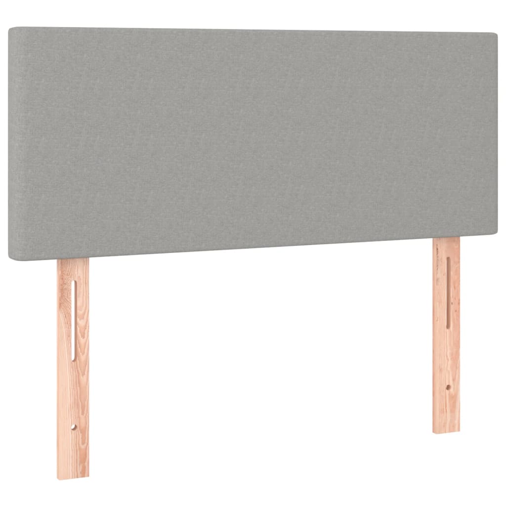 Kopfteil Hellgrau 80x5x118/128 cm Stoff