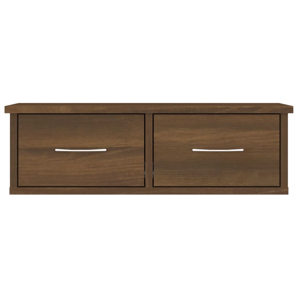 Wand-Schubladenregal Weiß 60x26x18,5 cm Holzwerkstoff