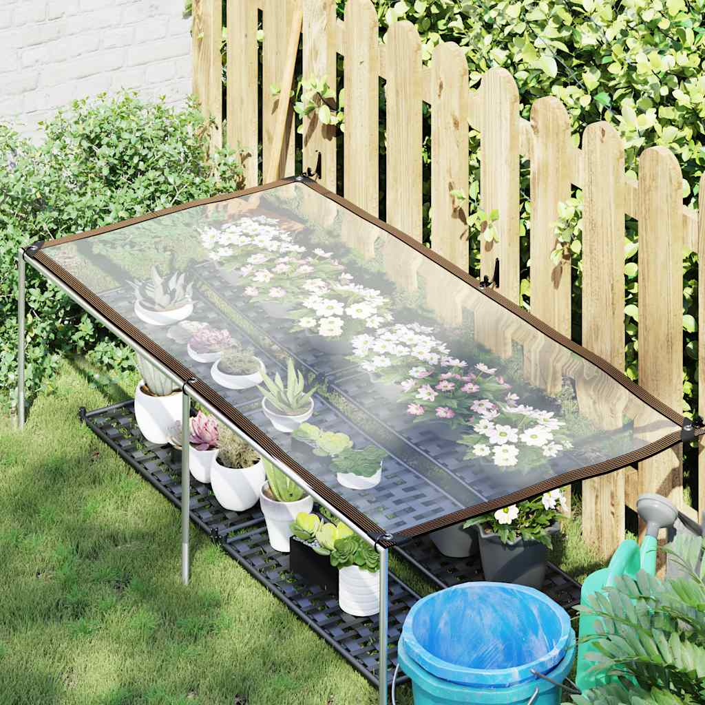 Transparente Plane mit Ösen 1x2 m Polyethylen