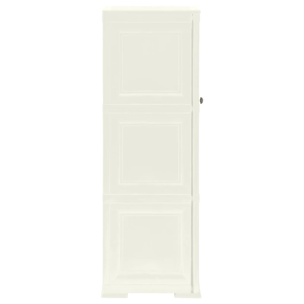Kunststoffschrank 79x43x125 cm Holzdesign Vanilleeis