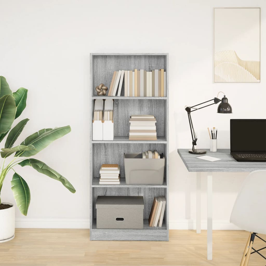 Bücherregal Weiß 40x24x75 cm Holzwerkstoff