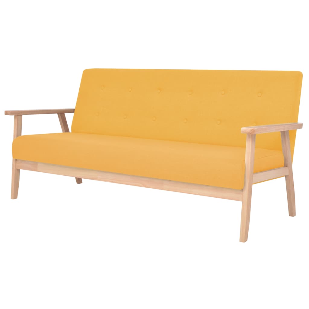2-Sitzer-Sofa Stoff Hellgrau