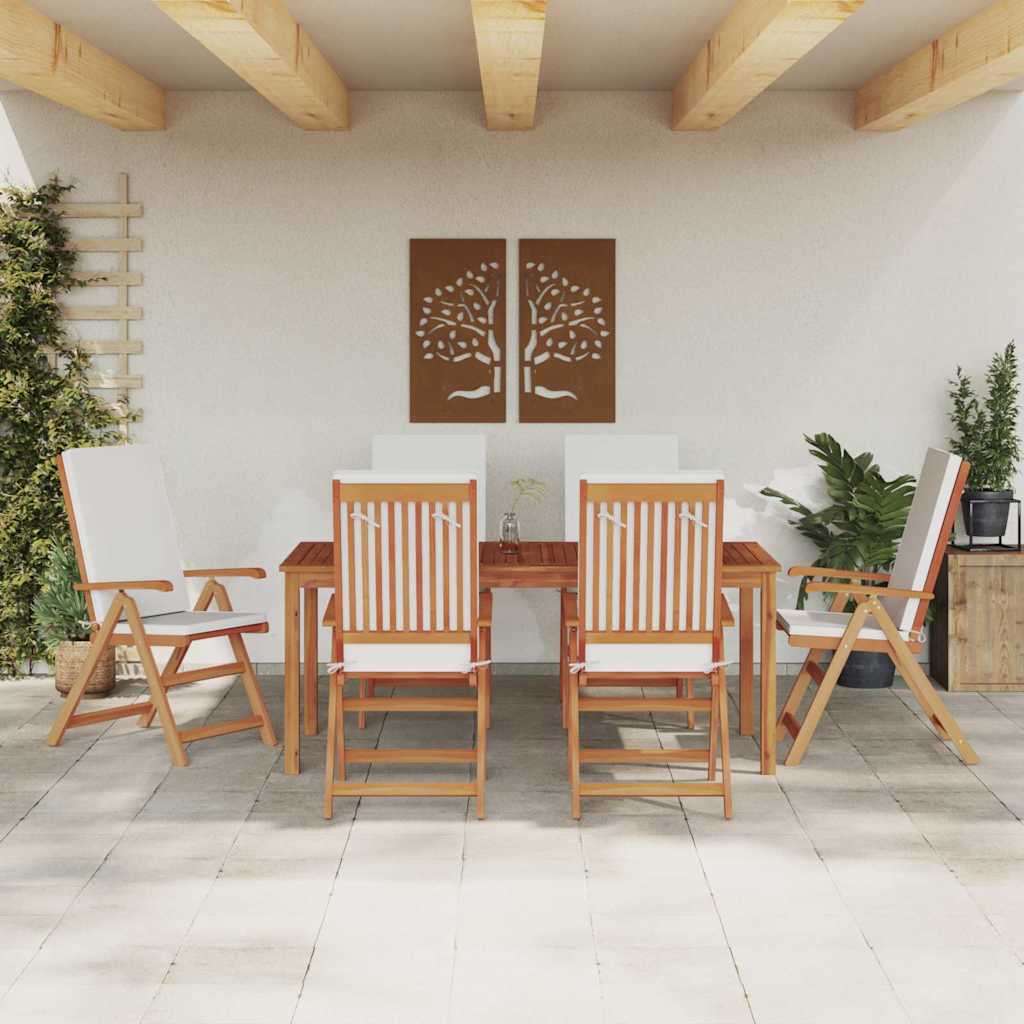Gartenstuhl 4 pcs Braun und Grau 57 x 71,5 x 104 cm