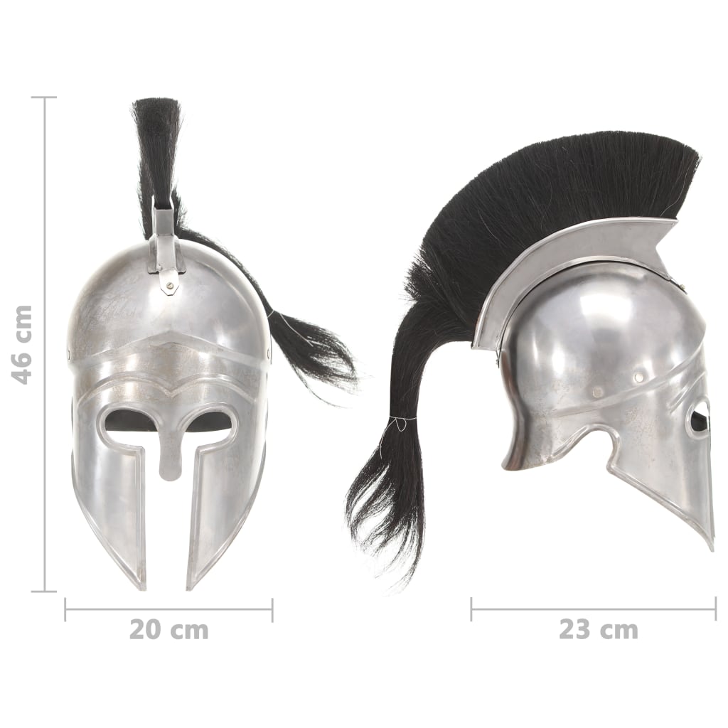 Preußische Pickelhaube Antik Replik für LARP Schwarz Stahl
