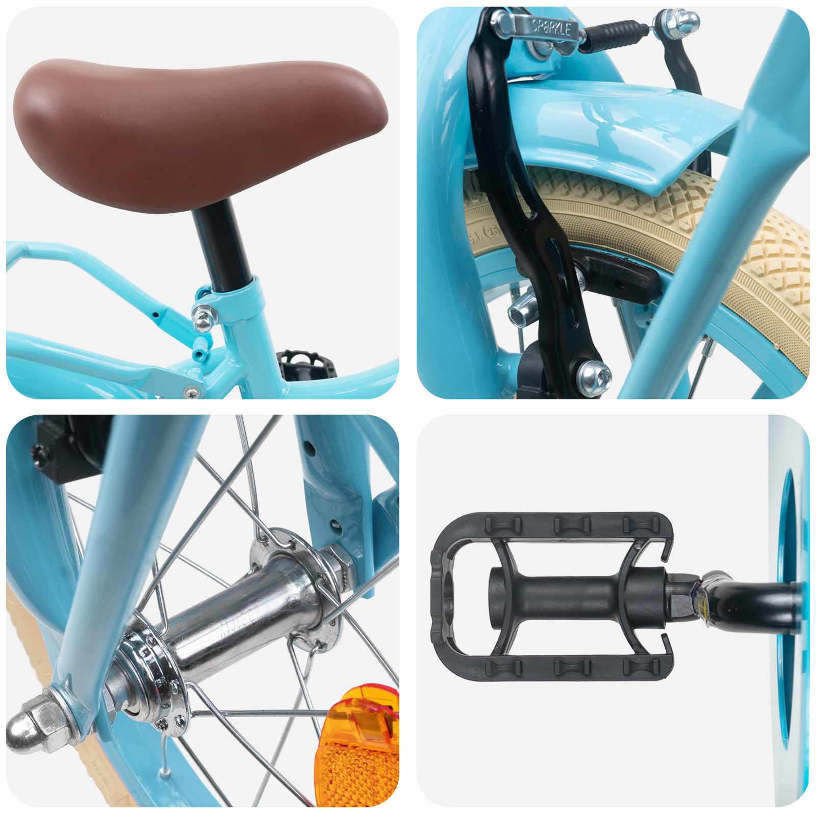 Kinderfahrrad 12 Zoll für 2-4 Jahre alt Hellrosa