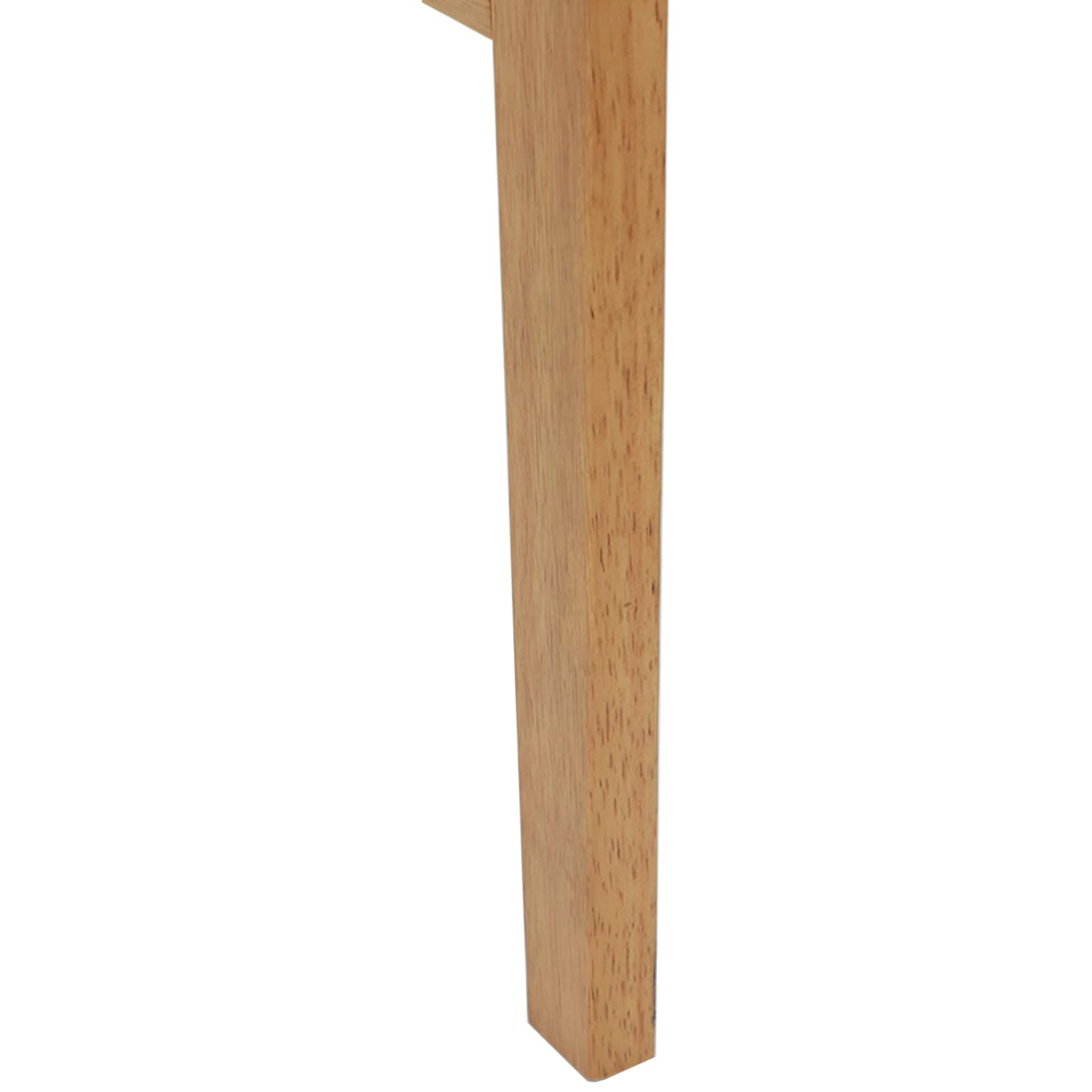 Esszimmerstuhl 2 pcs Hellbraun und hell Massives Gummiholz