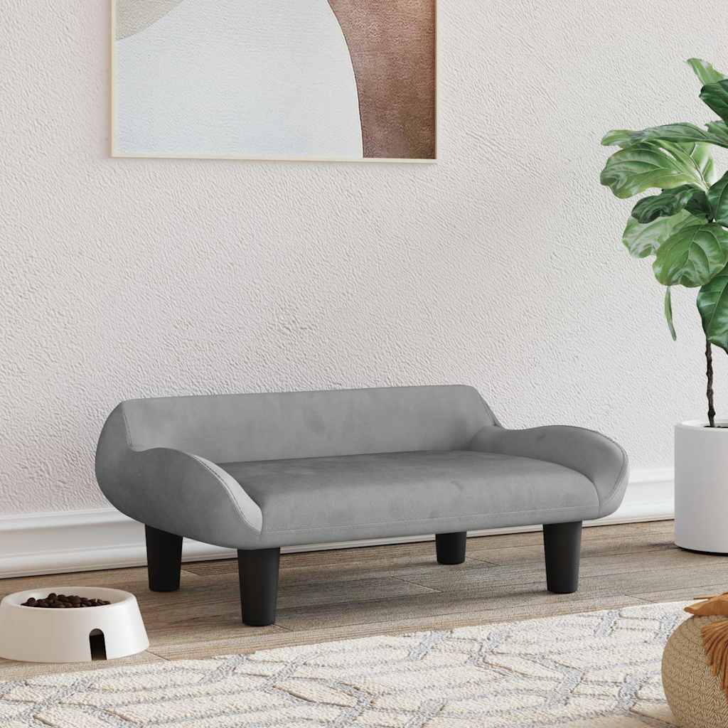 Hundebett Creme 70x40x24 cm Stoff