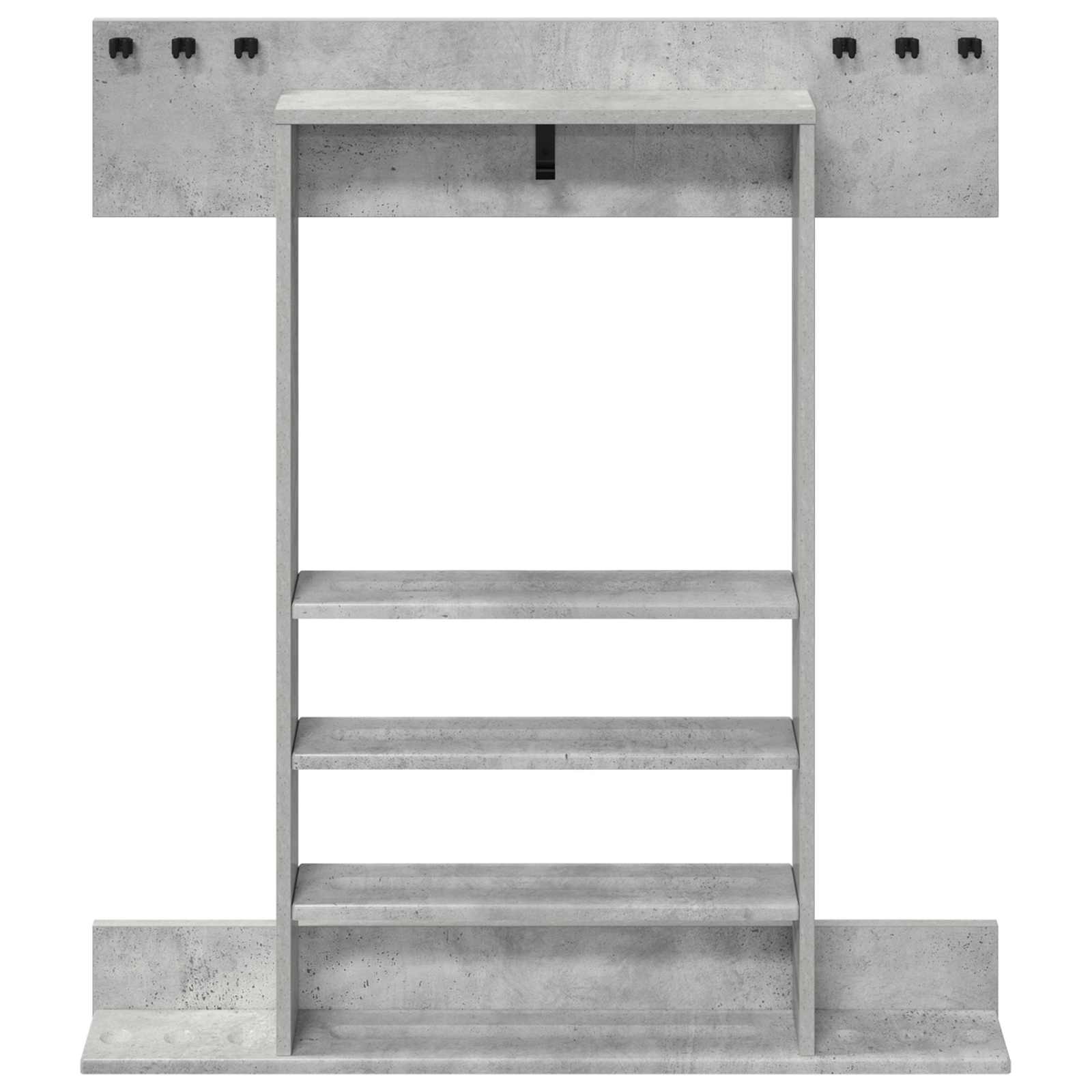 Billardqueue-Ständer Holzwerkstoff 93 x 12 x 103 cm Weiß