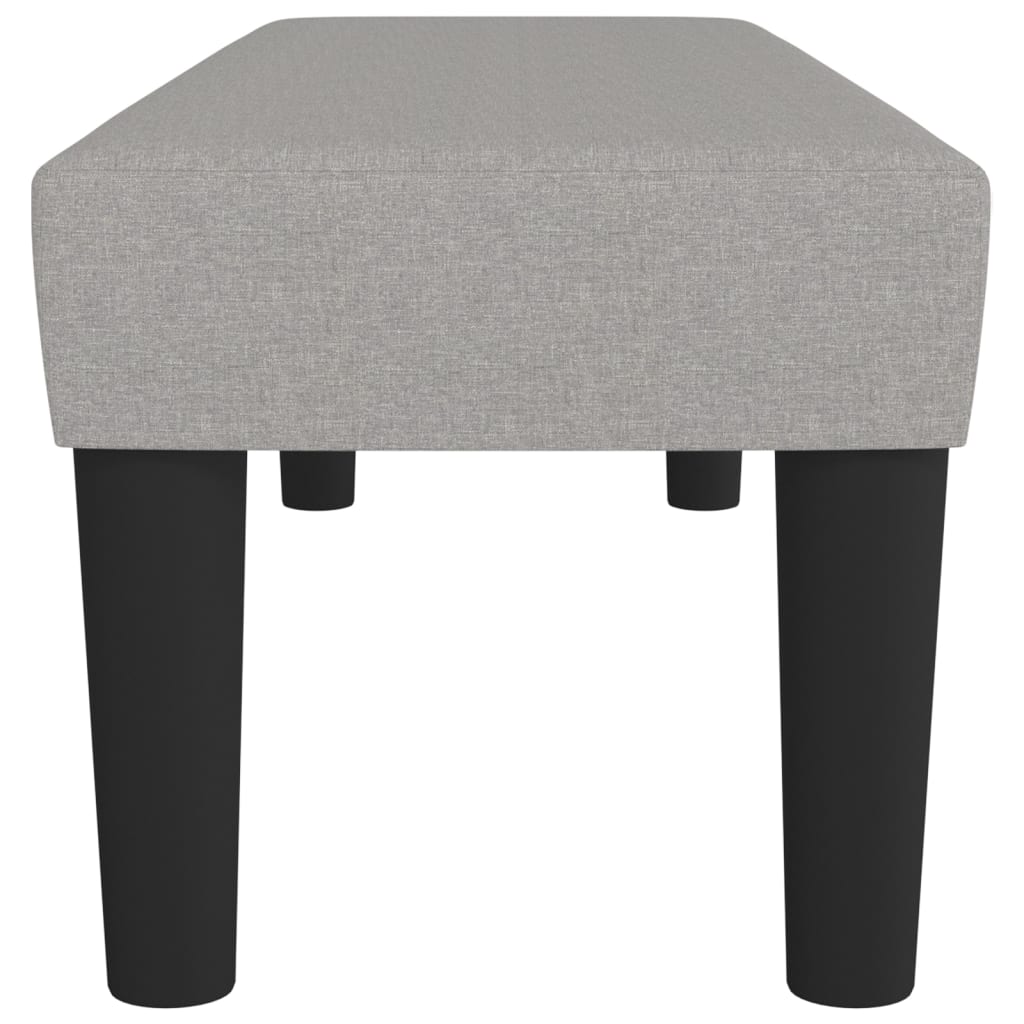 Sitzbank Hellgrau 70x30x30 cm Stoff