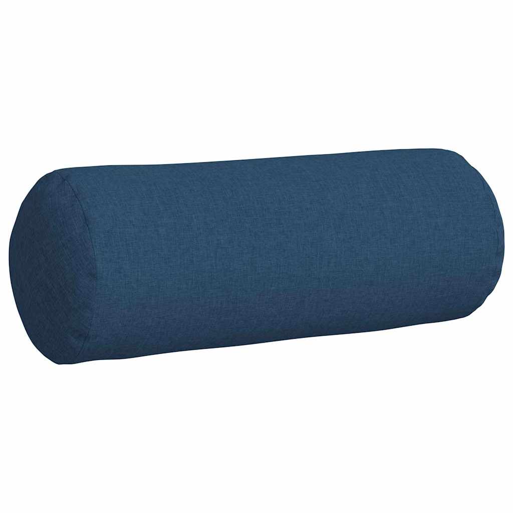 Bolsterkissen 2 Stück Hellgrau Ø 15 x 40 cm Stoff