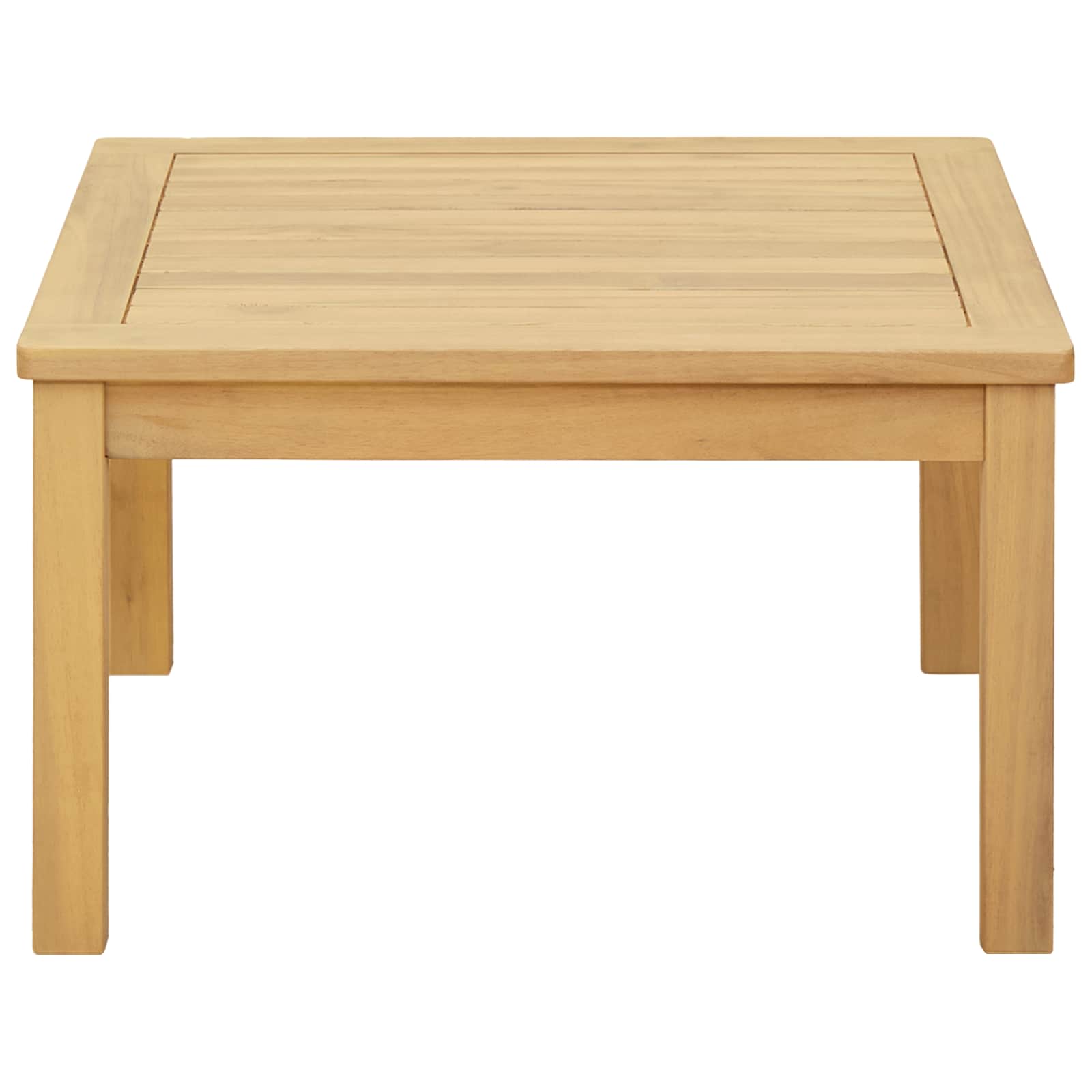 Couchtisch Helles Akazienholz 45 x 45 x 36 cm Massivholz Akazie