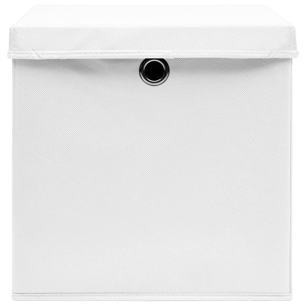 Aufbewahrungsboxen 4 Stk. Blau 32x32x32 cm Stoff