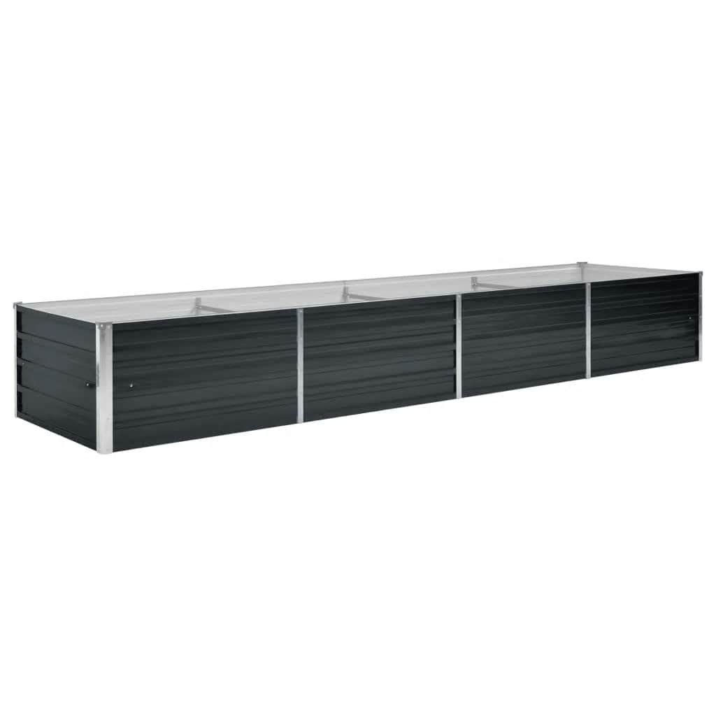 Hochbeet Anthrazit 160 x 80 x 77 cm Verzinkter Stahl