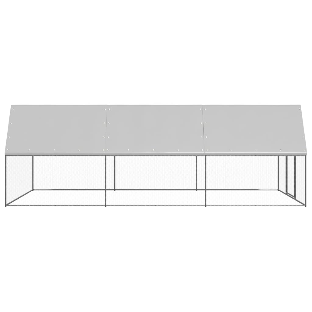 Outdoor-Hühnerkäfig 2x4x2 m Verzinkter Stahl