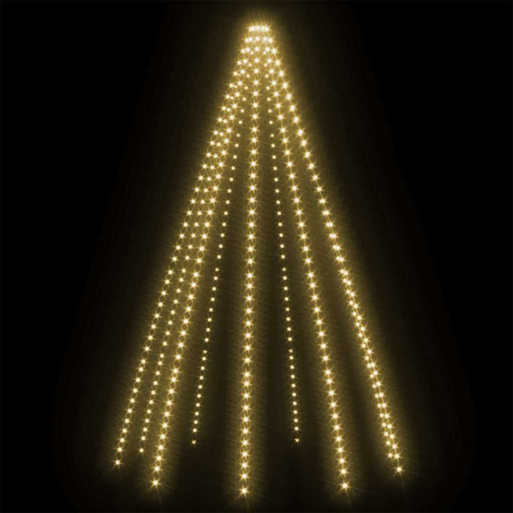 Weihnachtsbaum-Lichternetz mit 180 LEDs Kaltweiß 180 cm