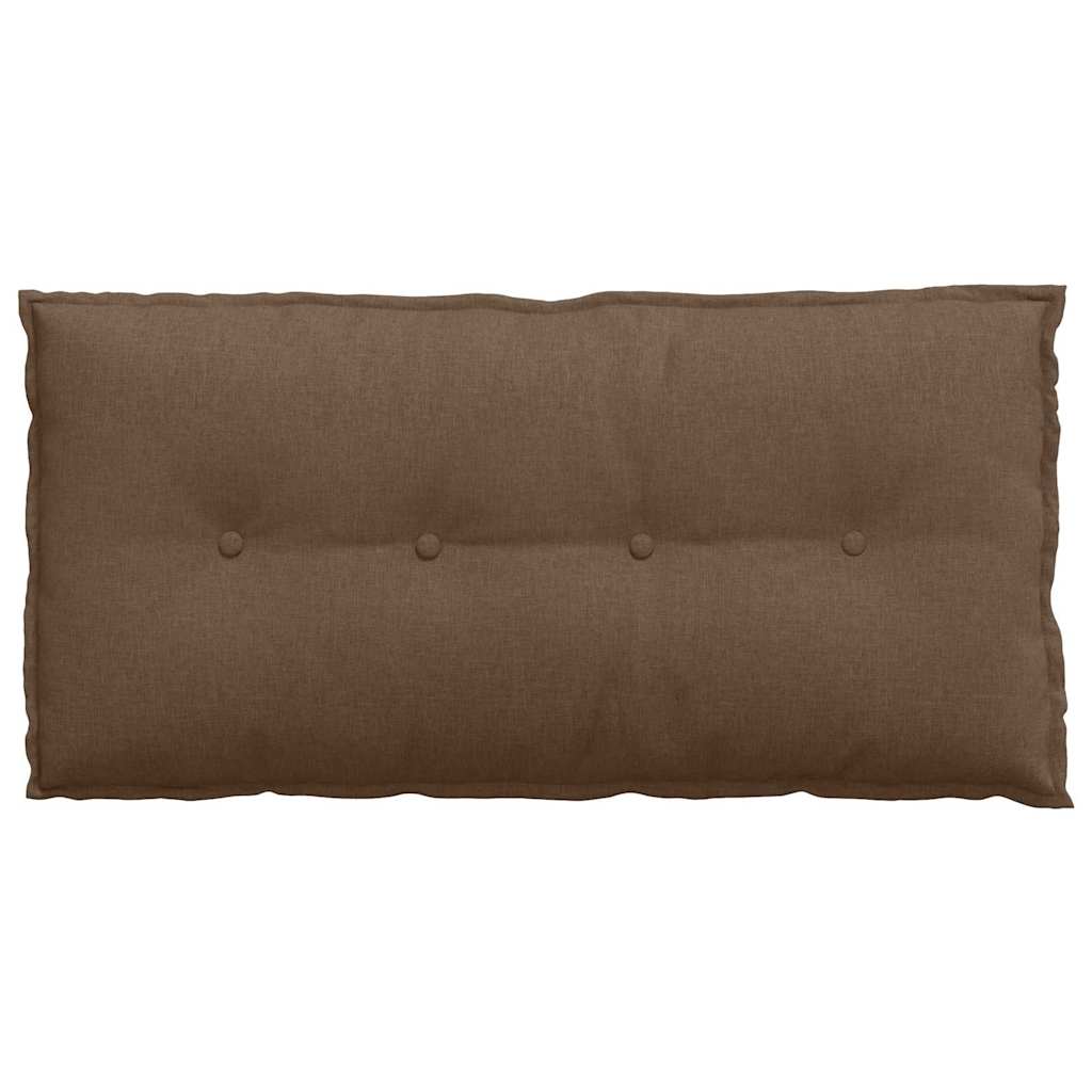 Rückenkissen Hellgrau 50 x 19 x 45 cm Stoff