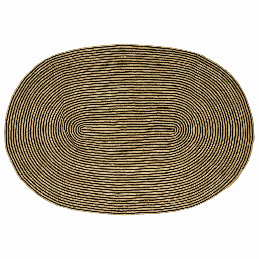 Bereichsteppiche Natürlich und Weiß 100 x 152 cm Jute