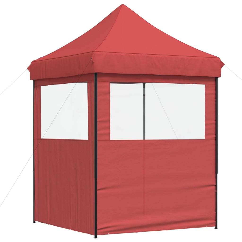 Partyzelt Faltbar Pop-Up Schwarz 200x200x306 cm