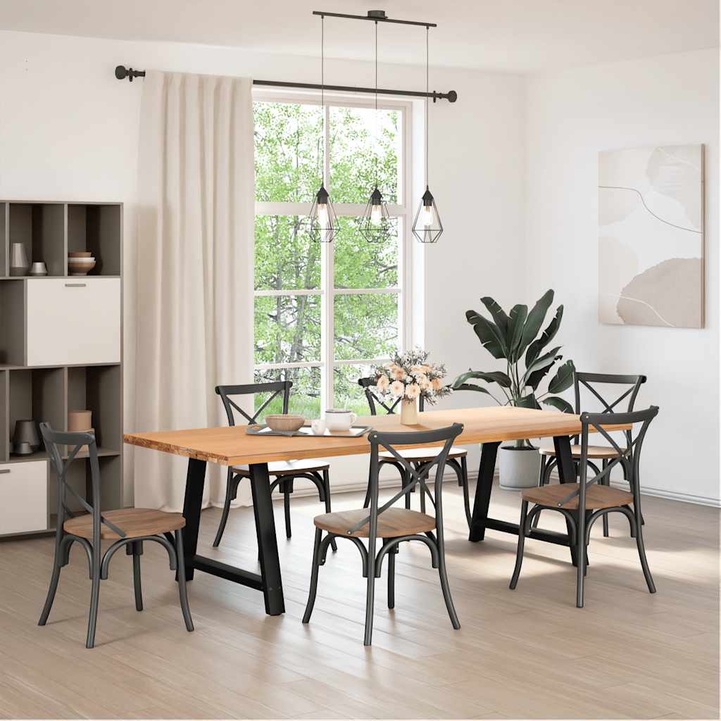 Couchtischbeine A-Form 2 Stk. 30x(30-31) cm Stahl