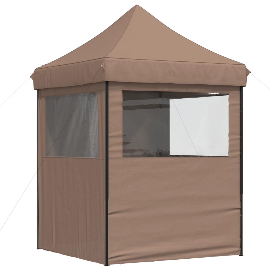 Partyzelt Faltbar Pop-Up Schwarz 200x200x306 cm