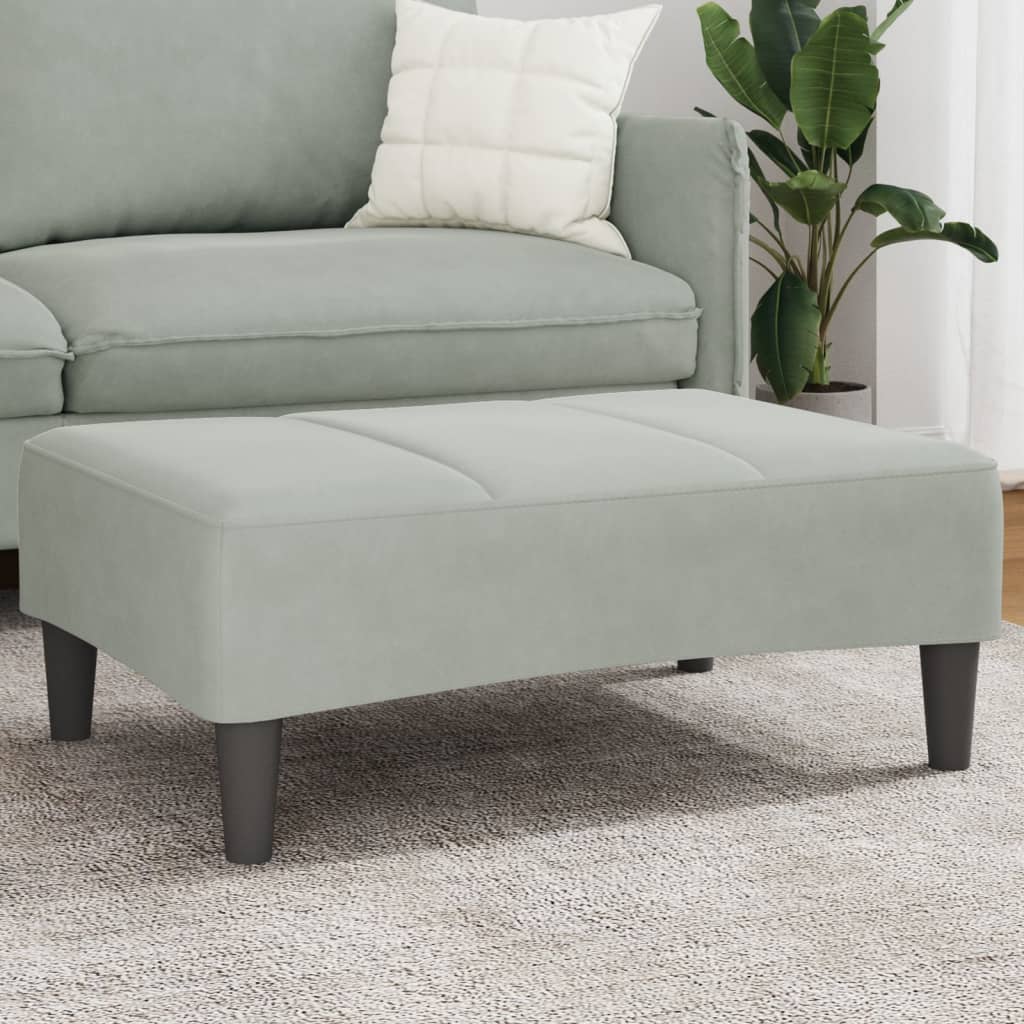 Fußhocker Blau 77x55x31 cm Samt
