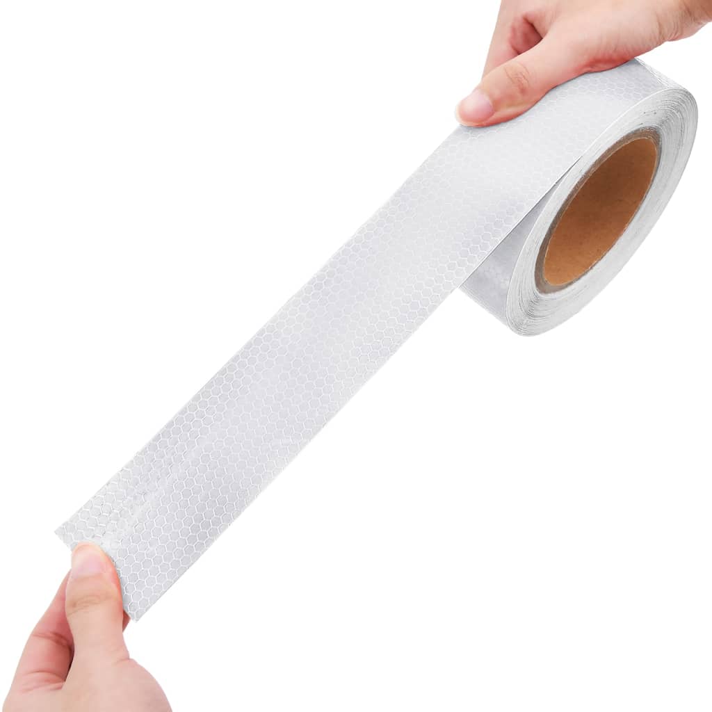 Reflektorband Weiß 2,5 cmx20 m PVC