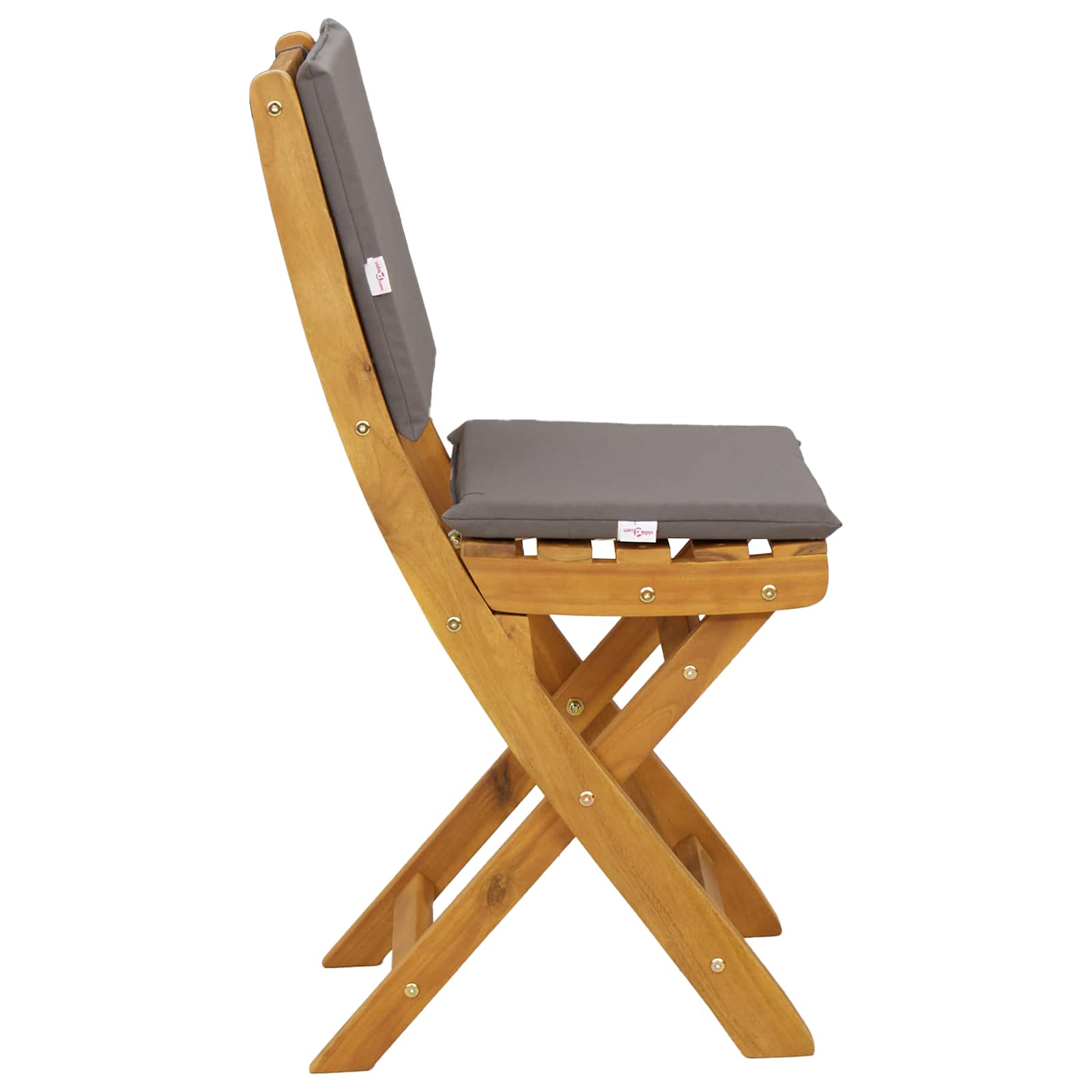 Außen Bistro-Stühle 6 pcs Natur Massivholz Akazie
