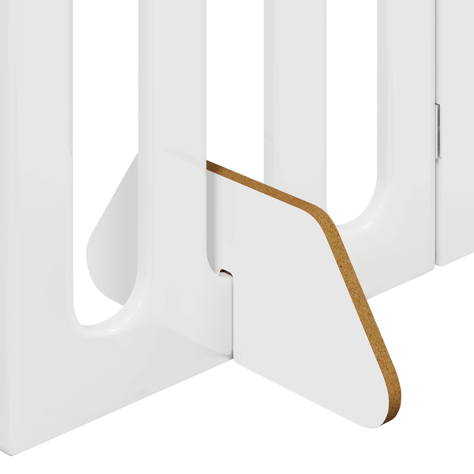 Faltbarer Haustierzaun 2 pcs Weiß 100,5 x 38 x 70 cm