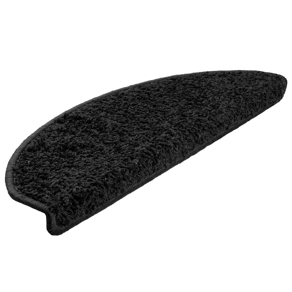 Stufenmatten 15 Stk. 56x17x3 cm Grau Halbrund