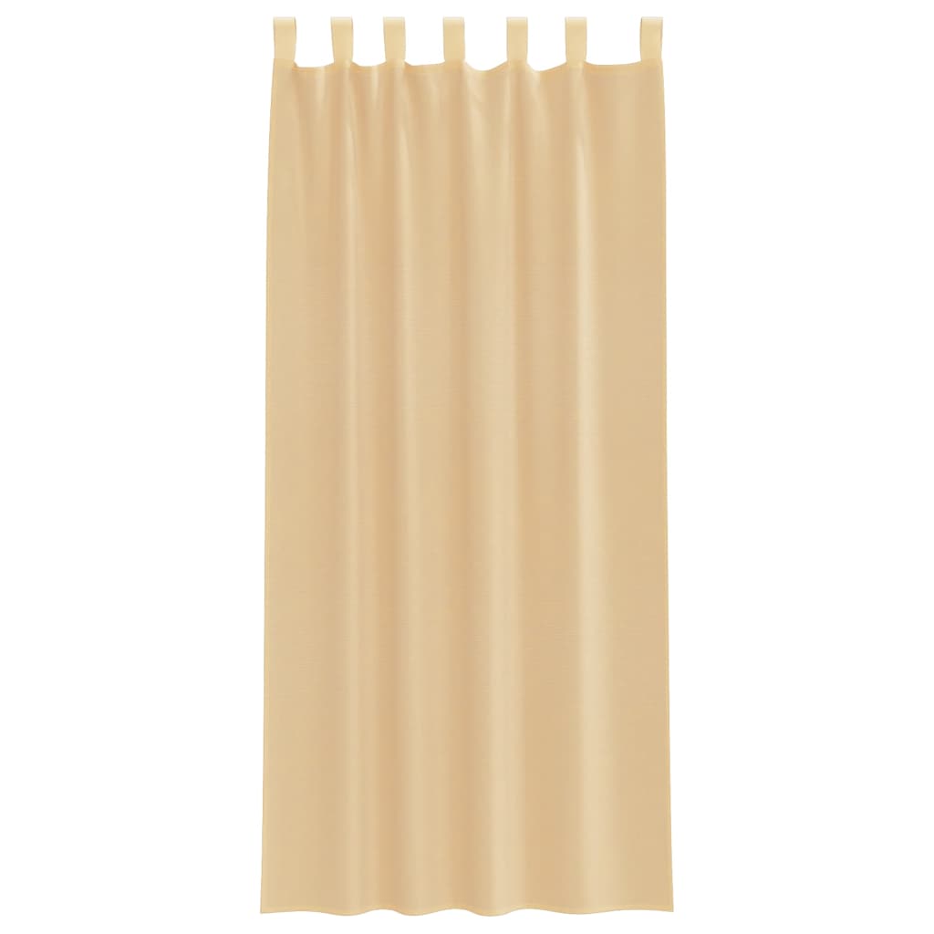 Voile Vorhänge mit Ösen 2 Stk. Apfelgrün 140x140 cm