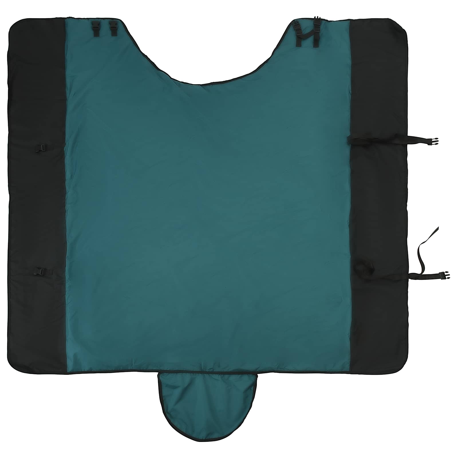 Pferdedecke Dunkelgrün und Schwarz 75 cm Polyester