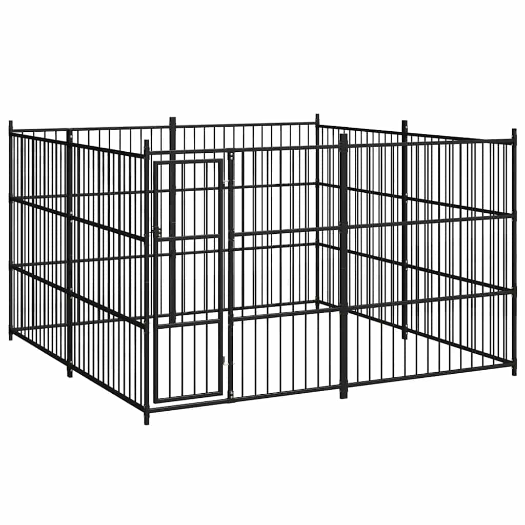 Outdoor-Hundezwinger mit Überdachung 300x300x210 cm