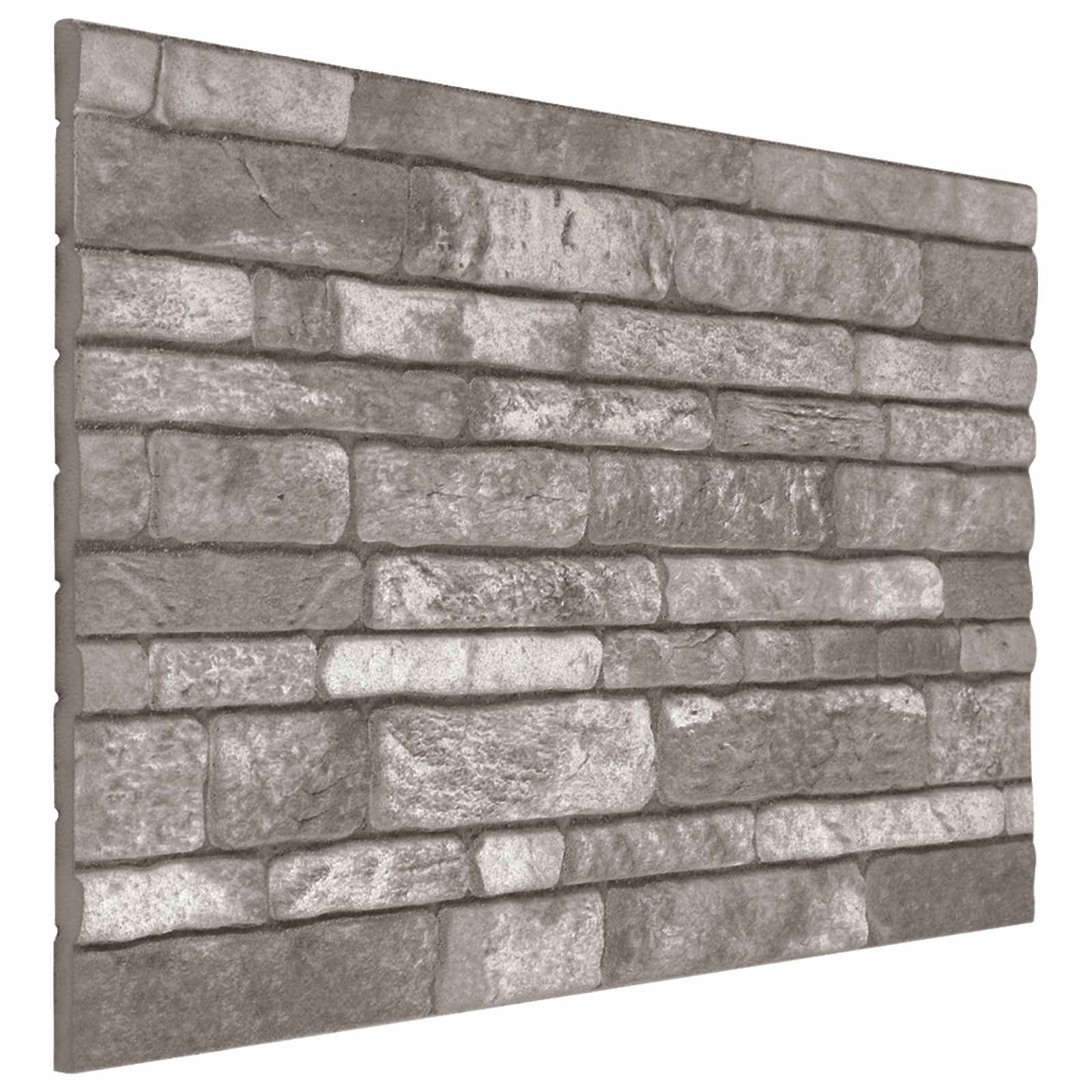 Wandpaneele 10 pcs Ziegel 100 x 50 cm EPS-Schaum