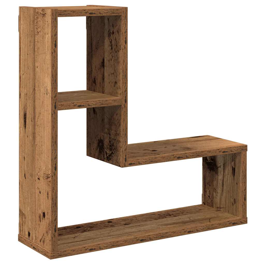 Wandregale 2 Stk. Weiß 50x15x50 cm Holzwerkstoff