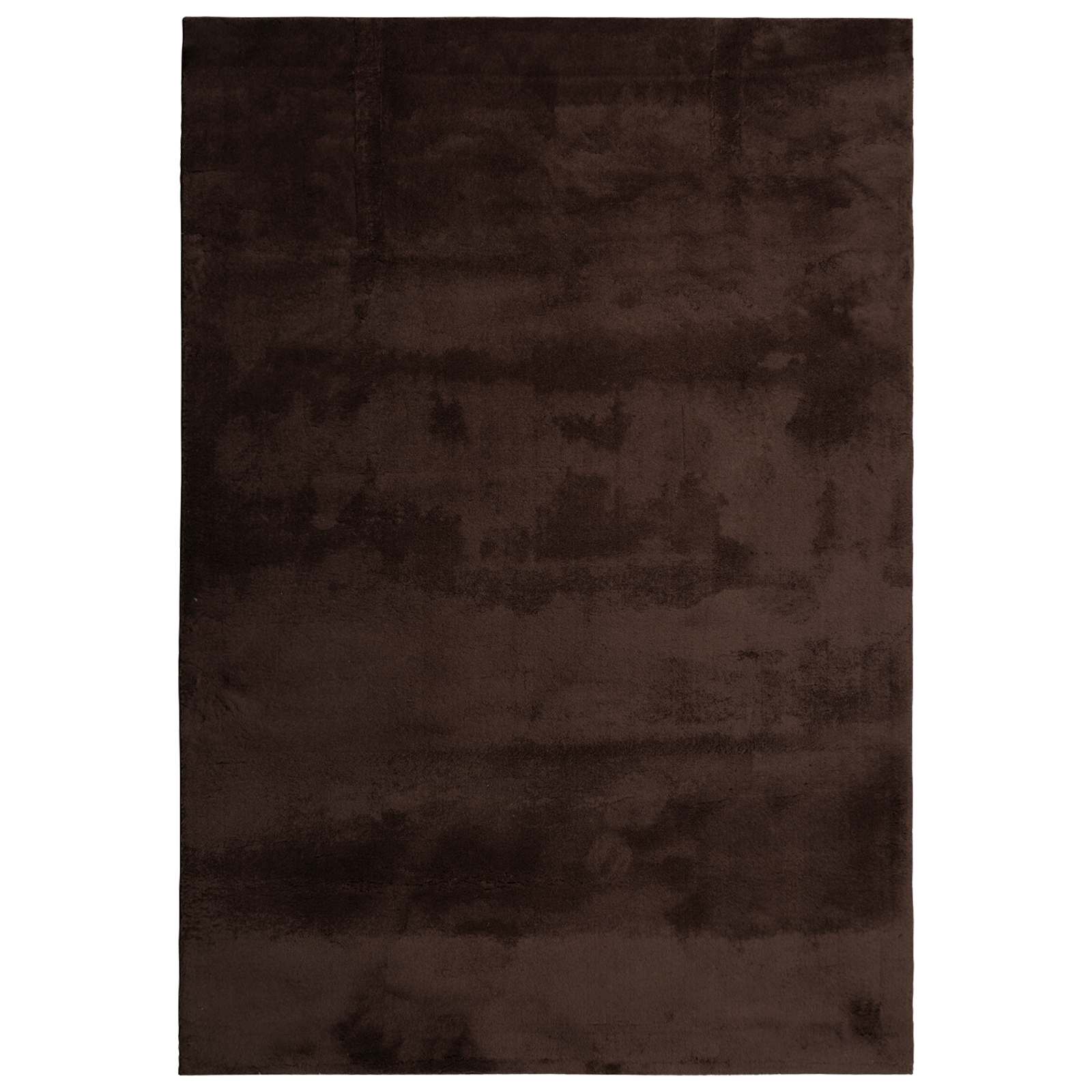 Teppich HUARTE Kurzflor Weich und Waschbar Anthrazit 60x110 cm