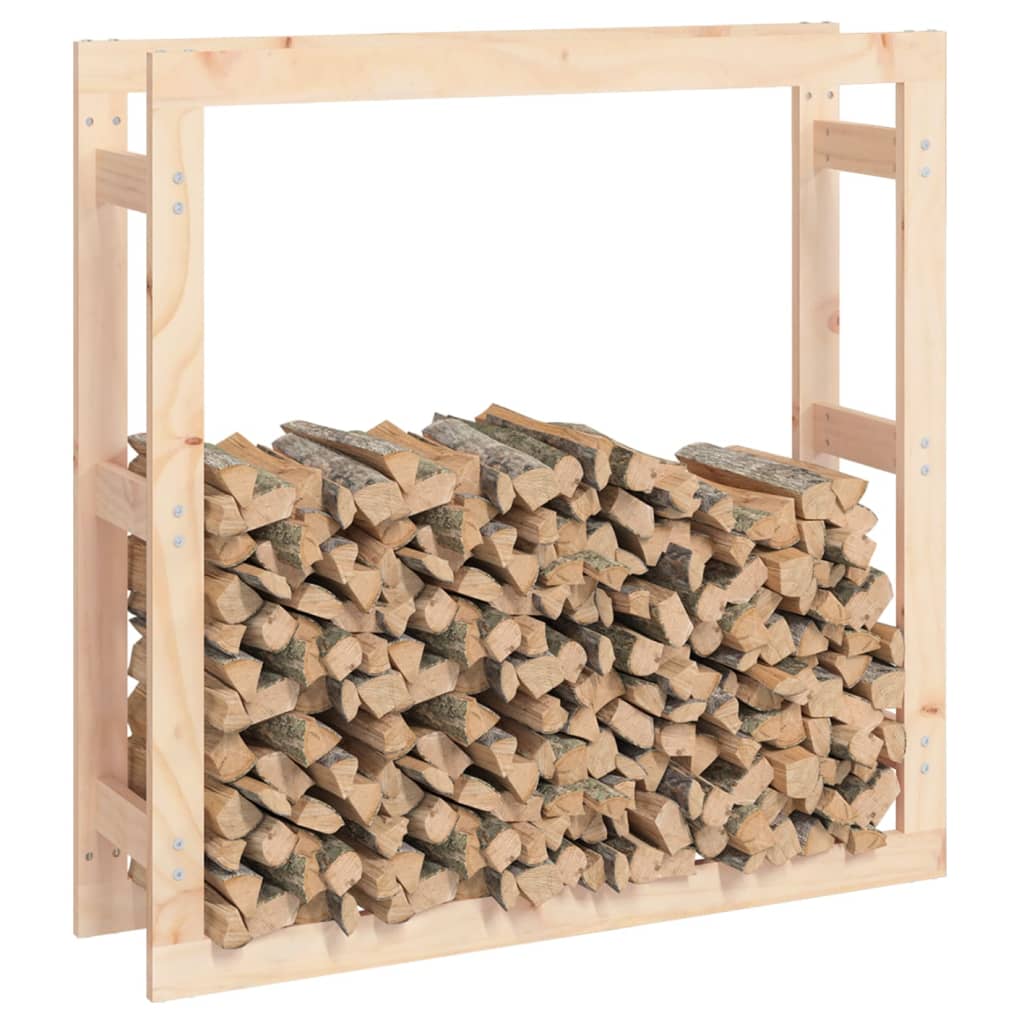 Kaminholzregal 41x25x100 cm Massivholz Kiefer