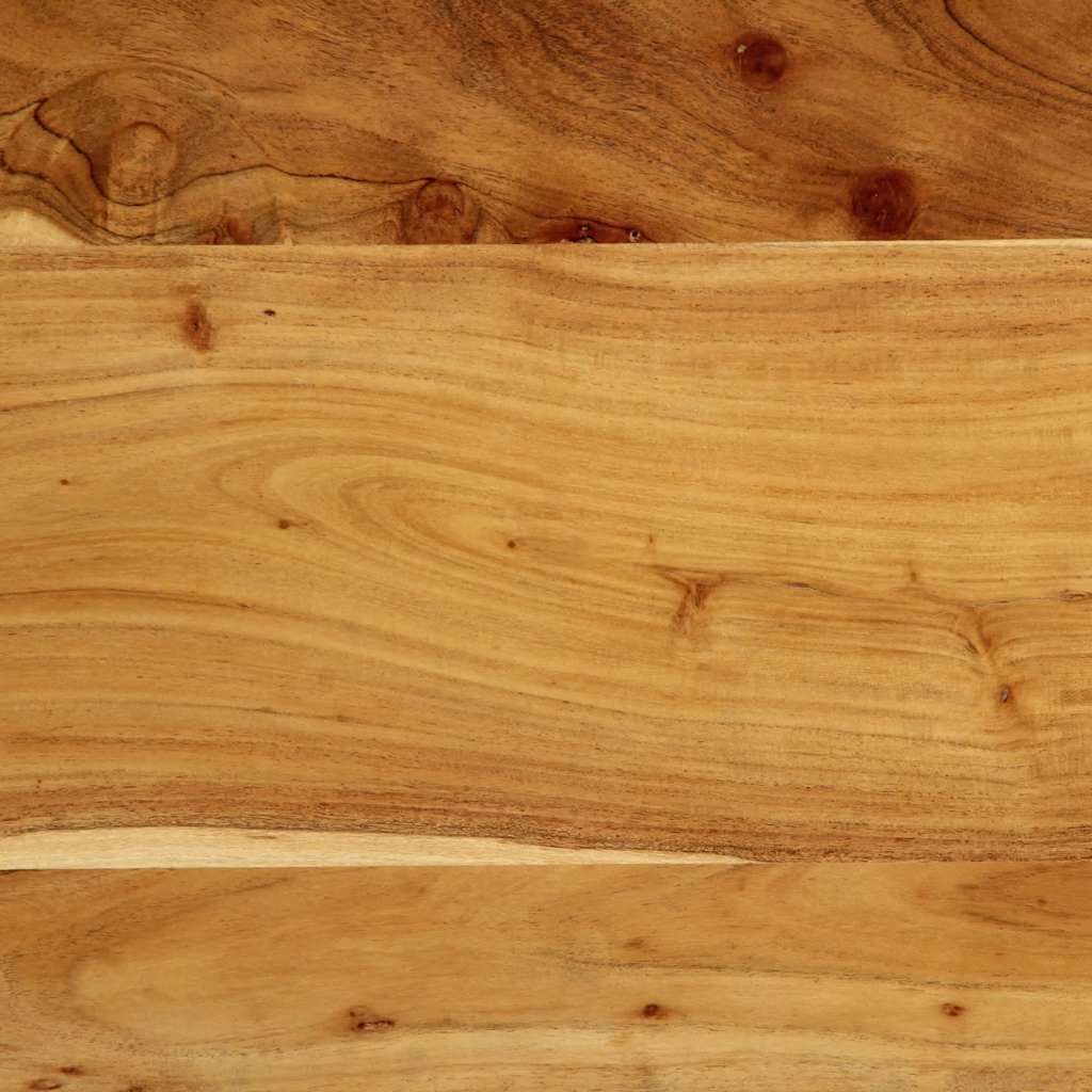 Kopfteil 100 cm Massivholz Mango und Eisen
