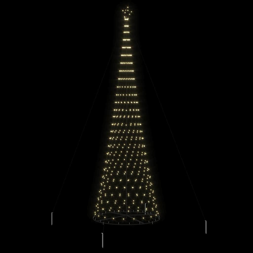 LED-Weihnachtsbaum mit 230 LEDs Mehrfarbig 184,5 cm Metall
