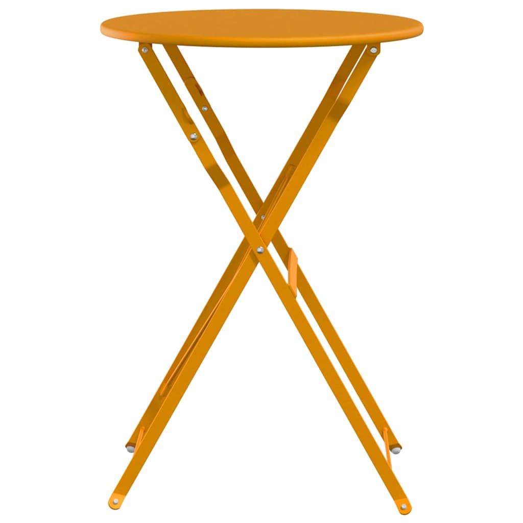 Bistrotisch Weiß Ø 50 x 71 cm Pulverbeschichteter Stahl