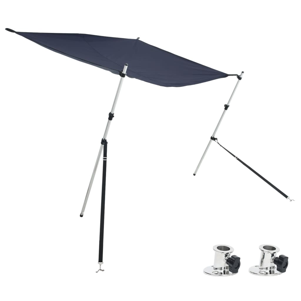 T-Top-Beschattungsverlängerung Weiß 170x170x(113-182,5) cm