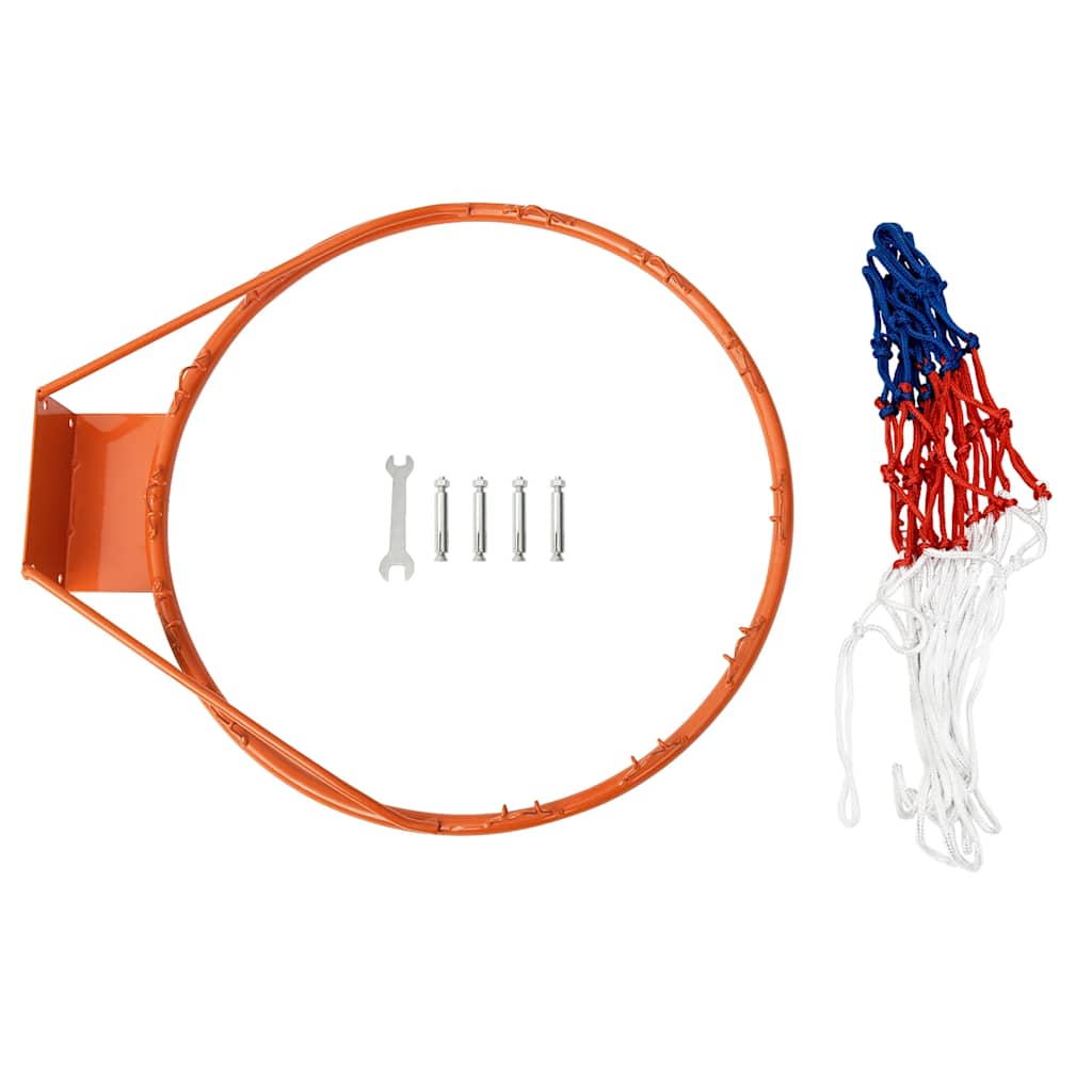 Basketballkorb mit Netz Orange 45 cm