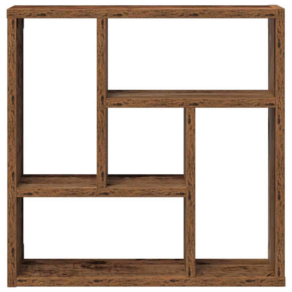 Wandregal Weiß 45,1x16x45,1 cm Holzwerkstoff