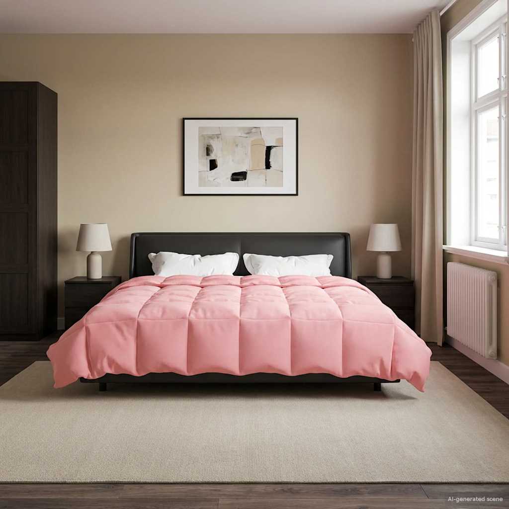 Sommerdecke Gesteppt Anthrazit 135 x 200 cm Mikrofaser