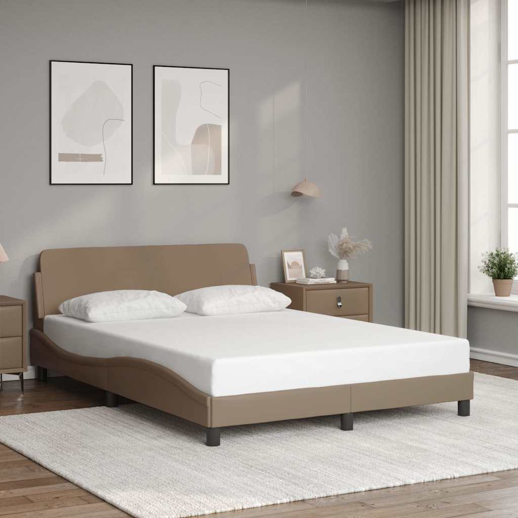 Bettgestell "Dover" Schwarz 80x200 cm Kunstleder