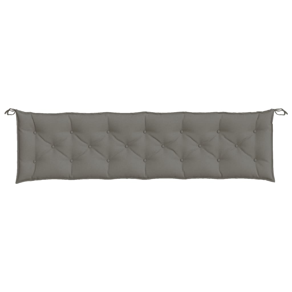 Gartenbank-Auflagen 2 Stk. Melange Anthrazit 100x50x7 cm Stoff