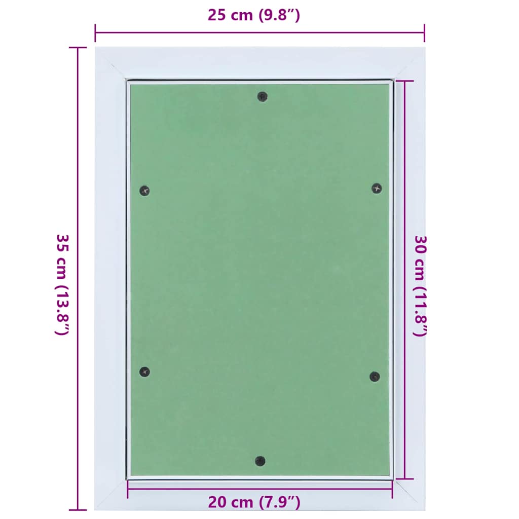 Revisionsklappe mit Aluminium-Rahmen und GK-Einlage 600x600 mm