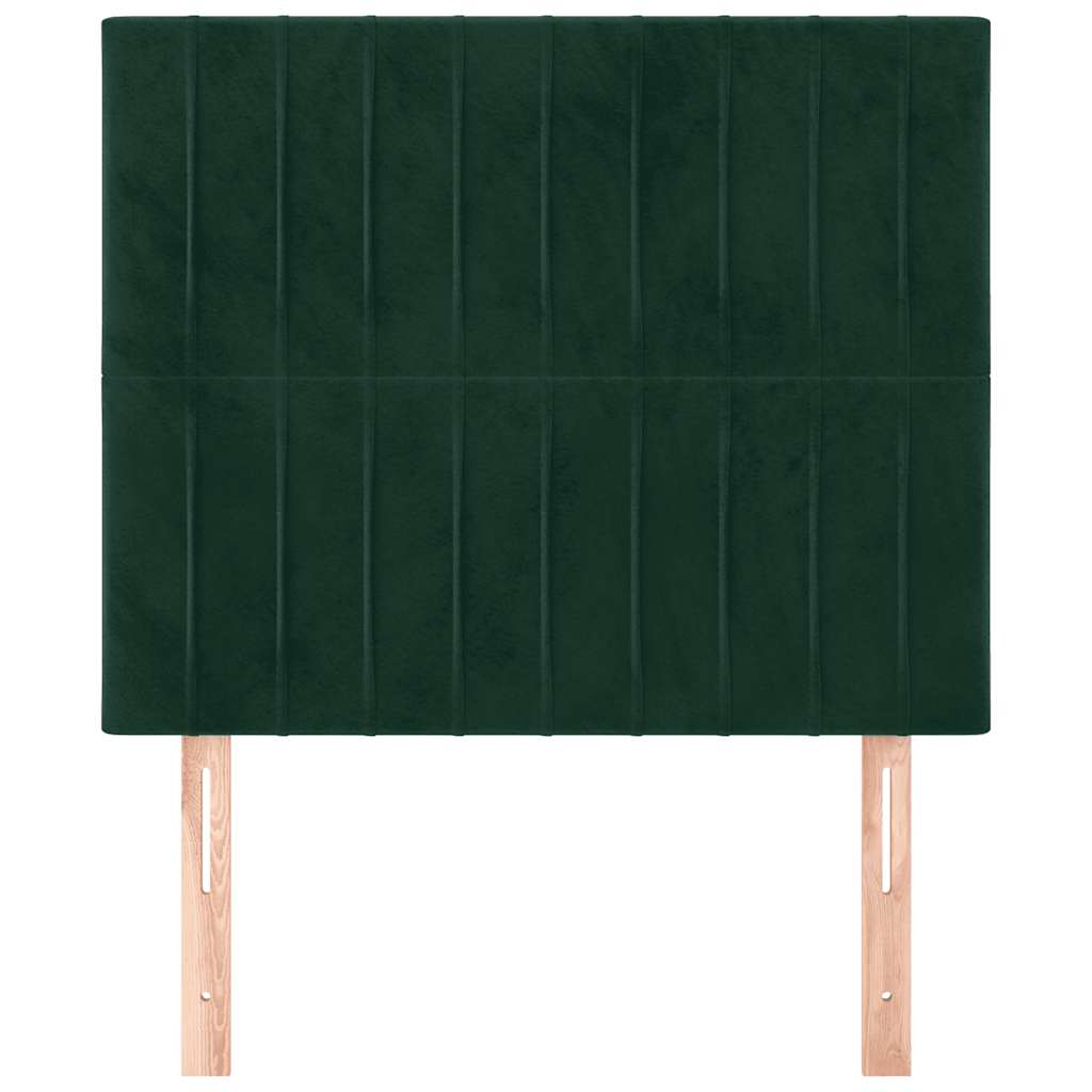 Kopfteil Hellgrau 80x5x118/128 cm Samt