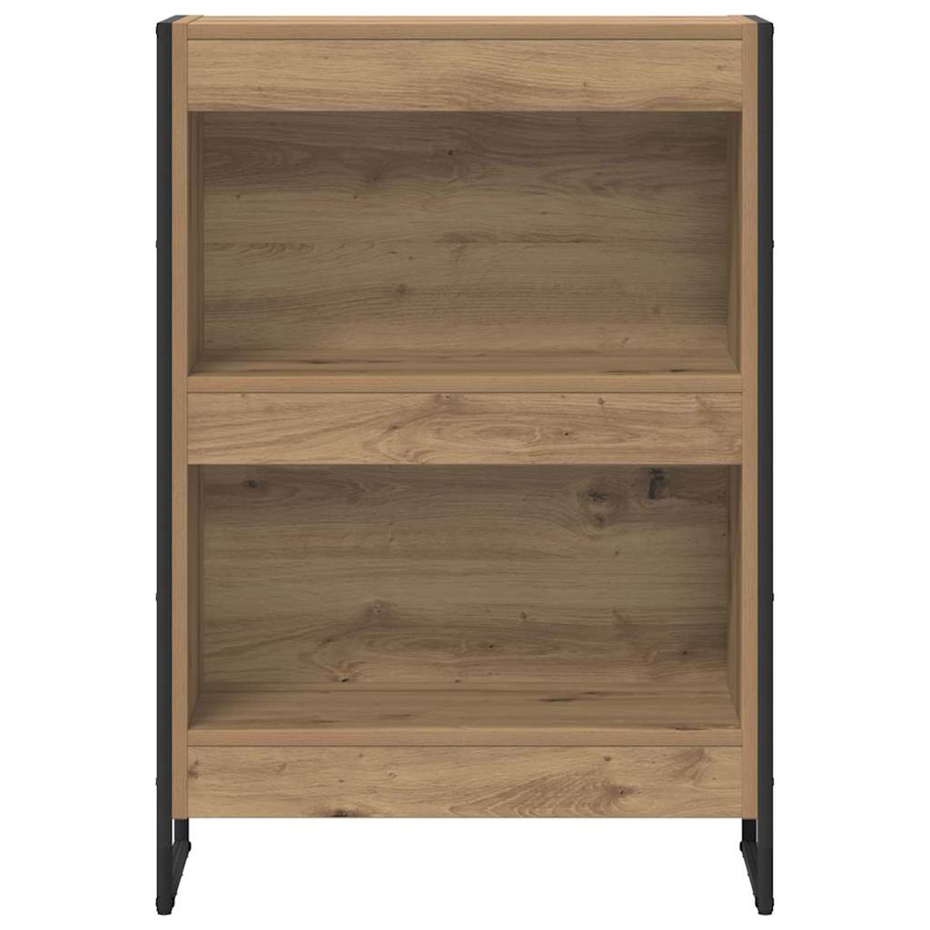 Bücherregal 2 pcs Schwarz Eichen-Optik 60 x 30 x 189,5 cm