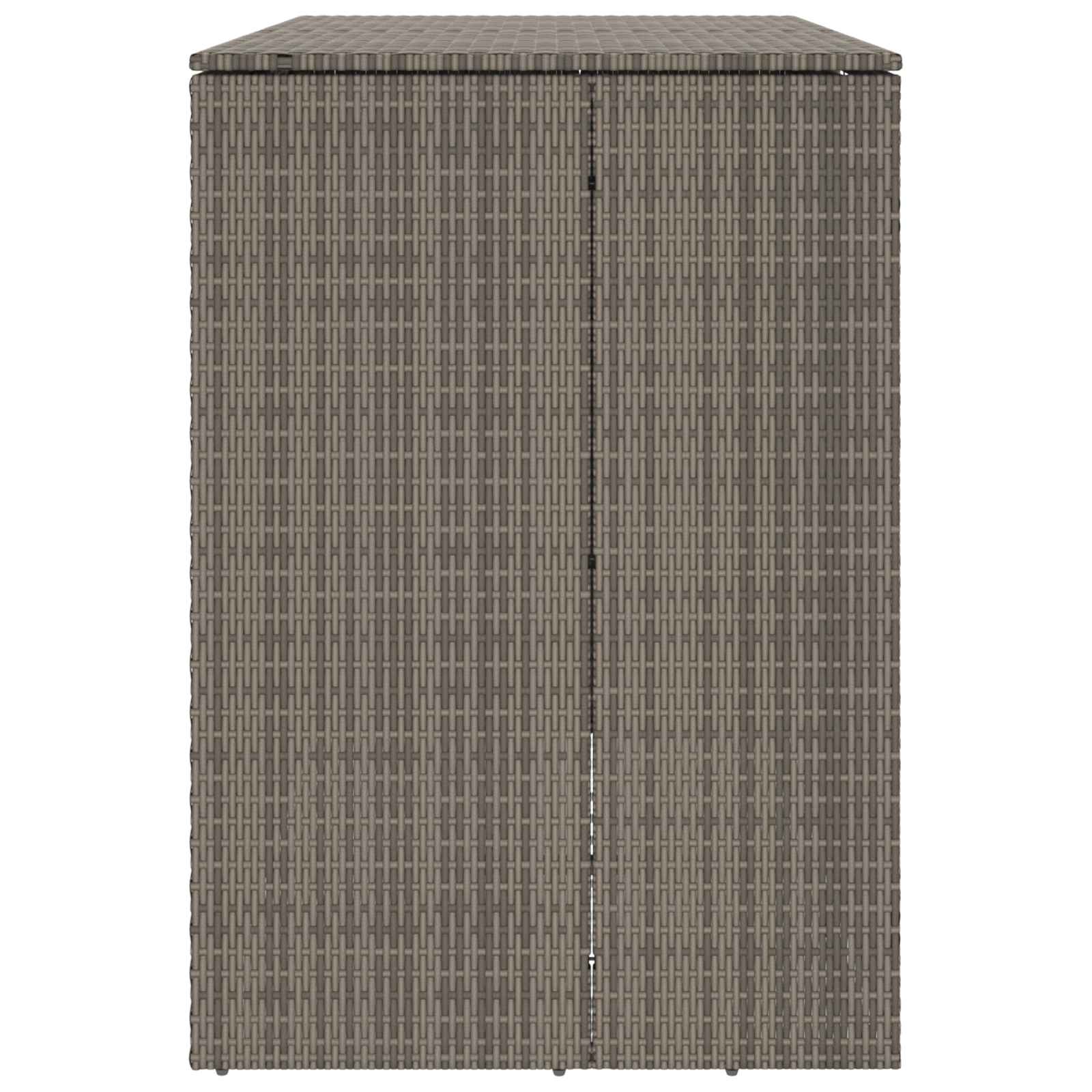 Mülltonnenbox Schwarz 65 x 80 x 115 cm Polyethylen