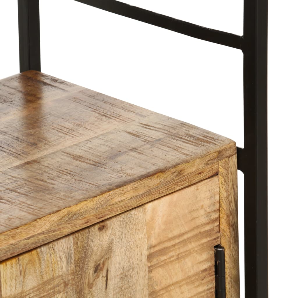 Bücherregal 4 Ebenen 80x30x180 cm Altholz Massiv